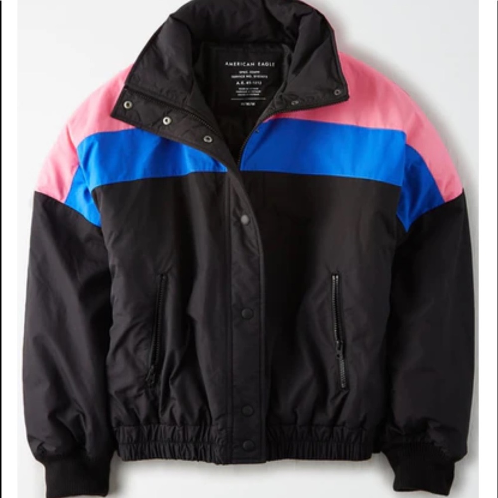 American Eagle Color Block Ski Jacket